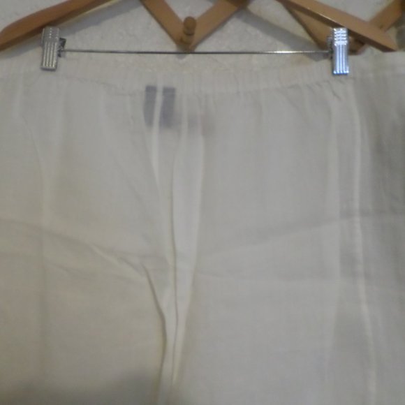 Soma by Chico's White Beach Cover Up Pants NWT Sz M/L - Picture 5 of 6